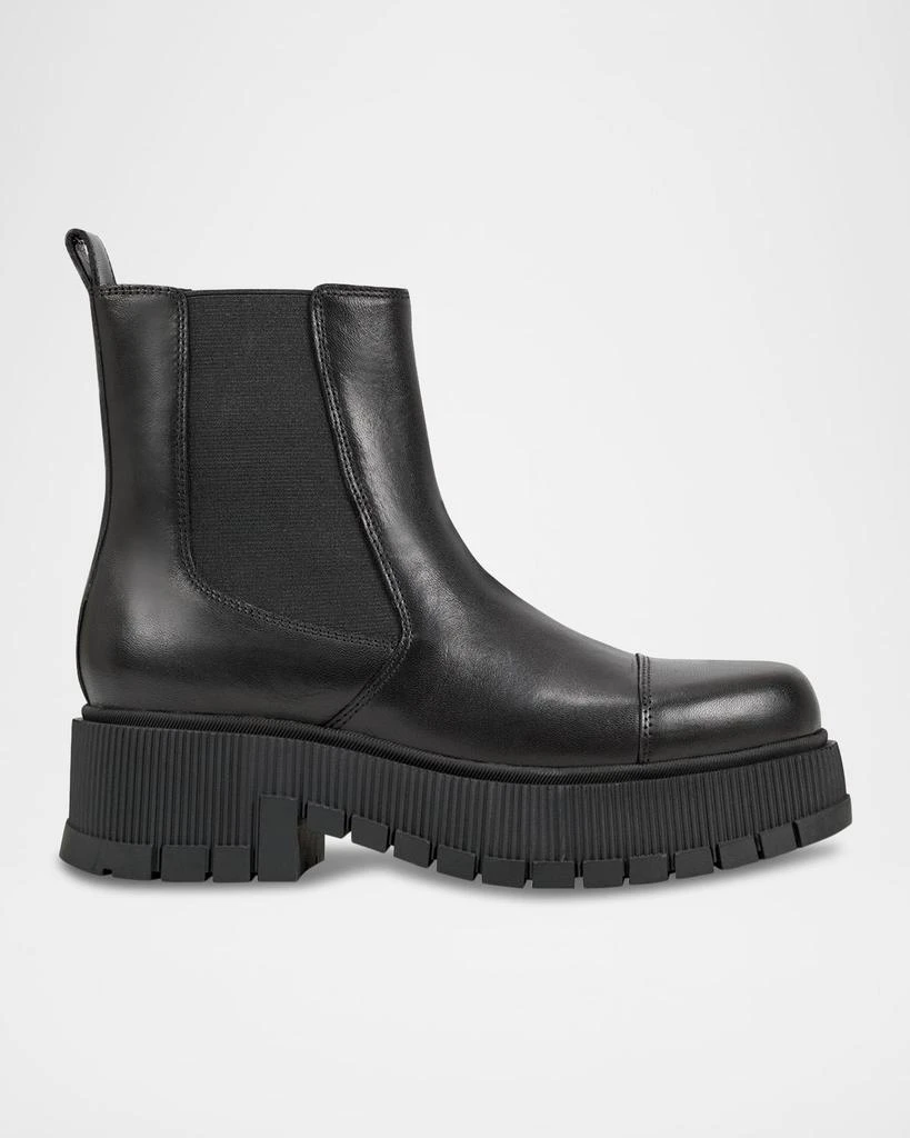 Marc Fisher Leather Lug-Sole Chelsea Booties 1