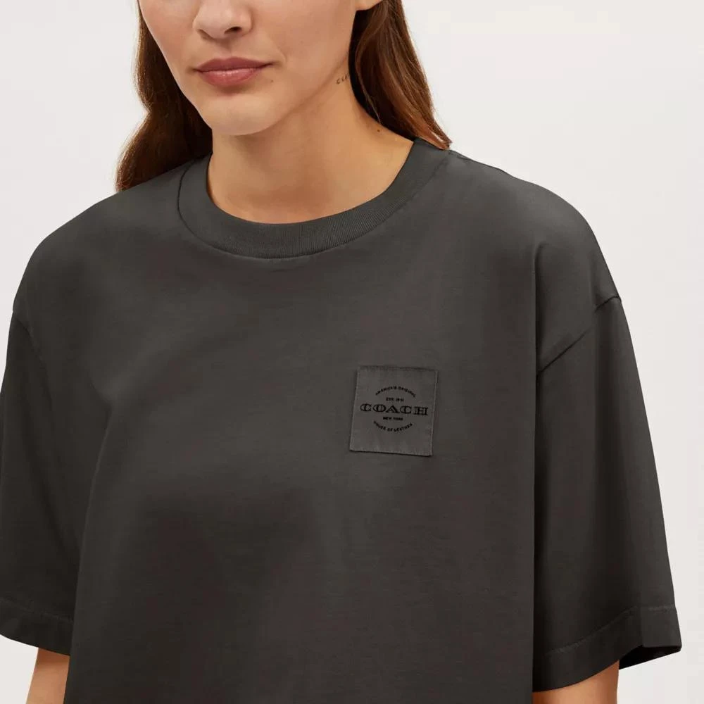 Coach Garment Dye Cropped T Shirt 4