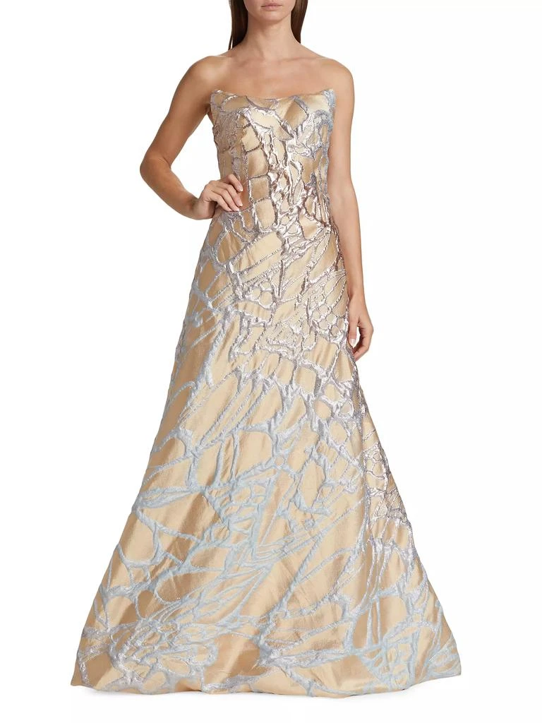 Rene Ruiz Collection Metallic A-Line Gown 2