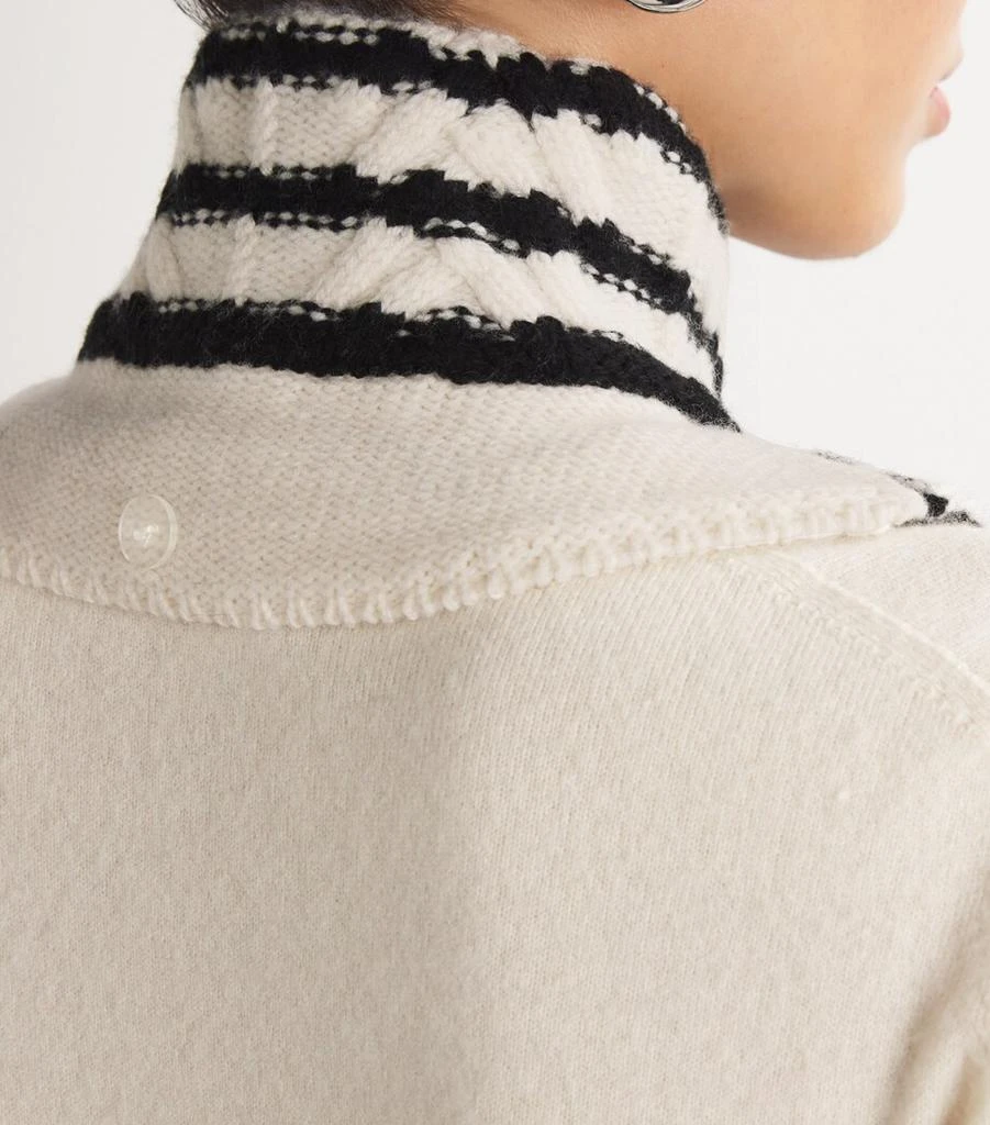 VERONICA BEARD Wool Striped Upstate Dickey 6