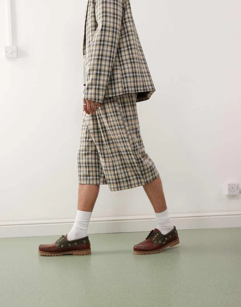 COLLUSION COLLUSION 90s relaxed jort co-ord in check 2