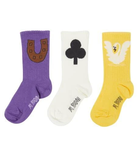 Mini Rodini Set of 3 cotton-blend socks 3