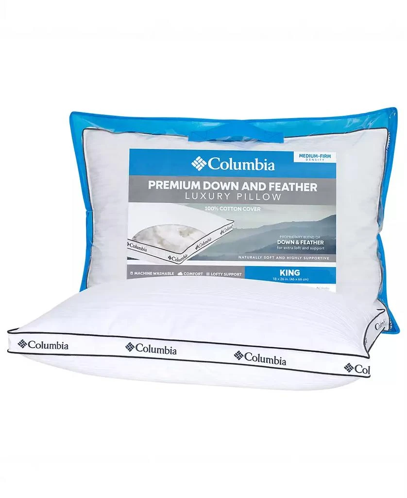 Columbia Natural Feather and Down Side Sleeper Pillow 1