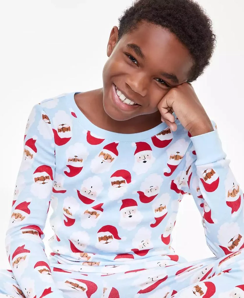 Holiday Lane Little & Big Kids Santa Cotton Snug Fit Matching Family Pajamas Set, Created for Macy's 2