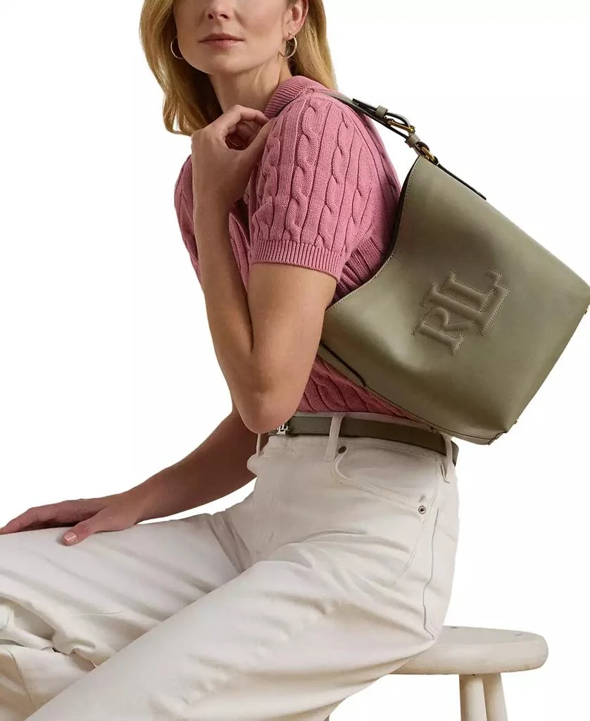 Ralph Lauren Leather Medium Witley Bucket Bag 3
