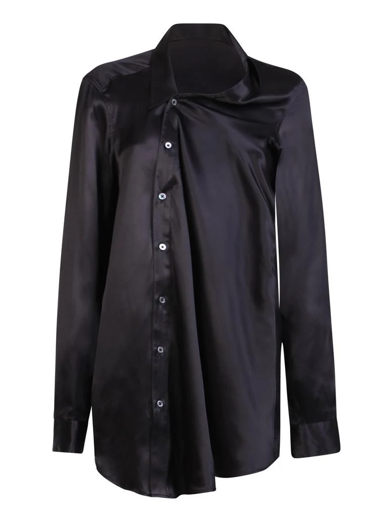 ANN DEMEULEMEESTER Ann Demeulemeester Asymmetric Designed Satin Shirt 1