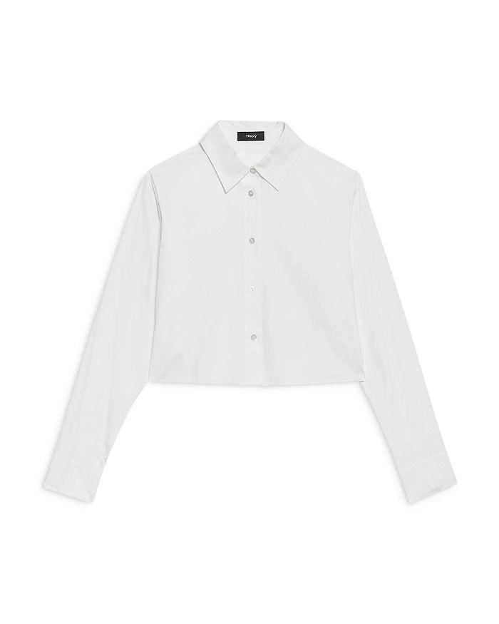 Theory Cropped Button Front Shirt 4