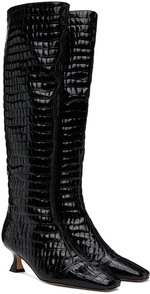 Studio Amelia Black Maverick Calf Boots 4