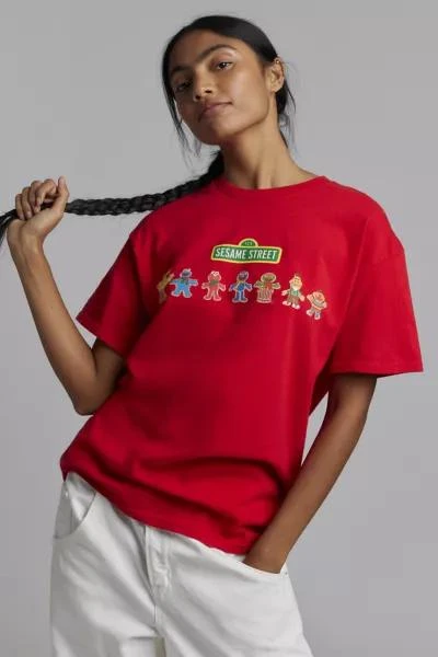 Urban Outfitters Sesame Street Holiday Graphic Slim Tee 1