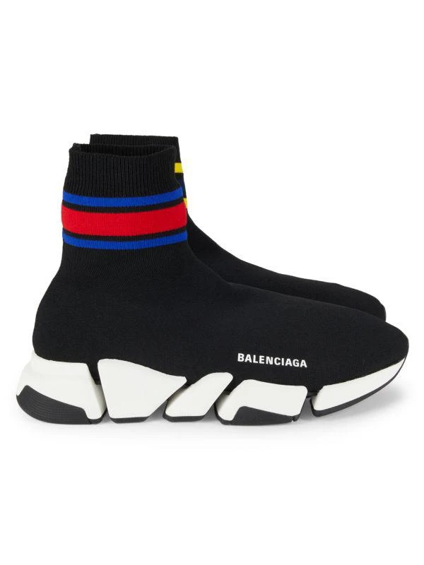 Balenciaga Speed 2.0 Logo Knit Sneakers 1