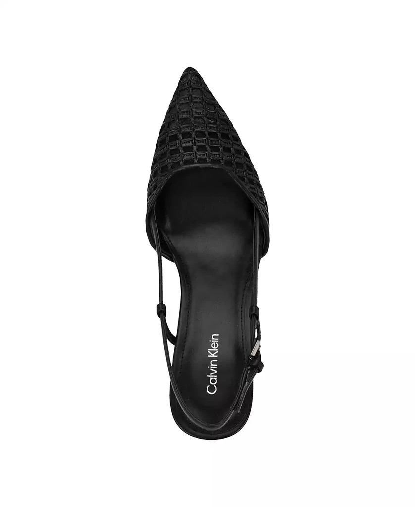 Calvin Klein Women's Juliesa Woven Slingback Pumps 4