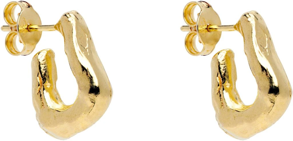 Alighieri Gold 'The Mini Link of Wanderlust Hoops' Earrings 2