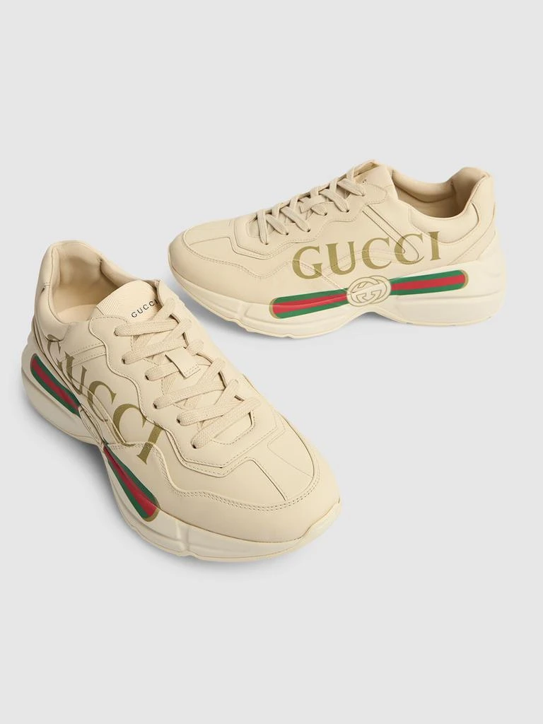 GUCCI 50mm Rhyton Leather Sneakers 2