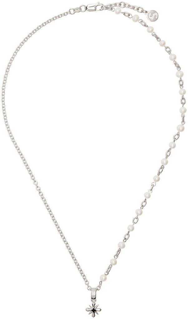 Stolen Girlfriends Club Silver Star Crossed Necklace 1