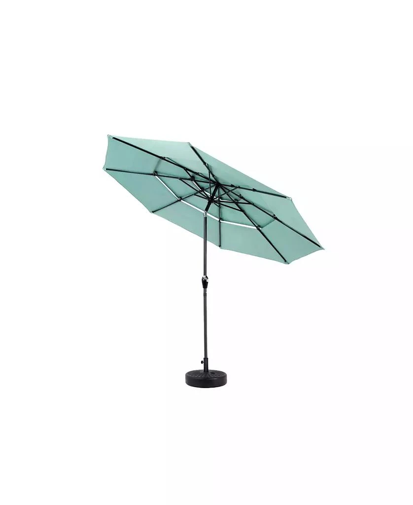 Streamdale Furniture Streamdale 10ft 3-Tier Auto-Tilt Outdoor Patio Umbrella (Light Green) 5