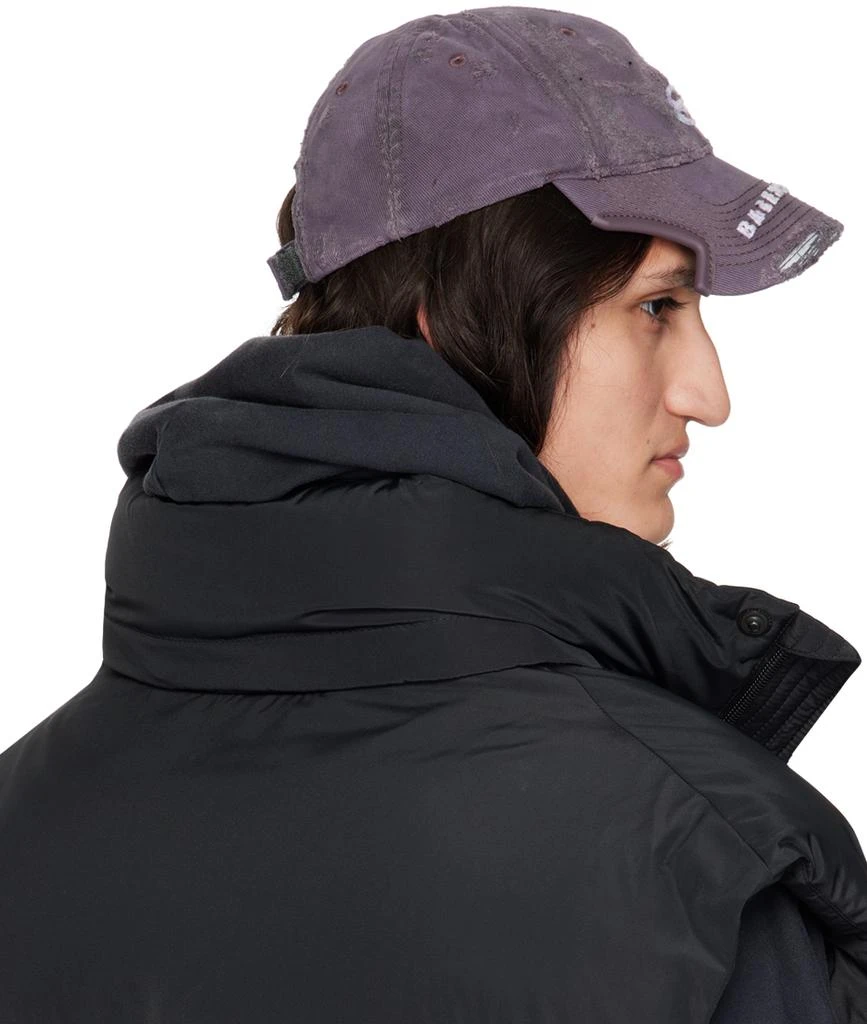 Balenciaga Purple Distressed Cap 3
