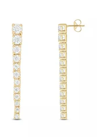 Belk & Co. Co. 1 Cttw Fashion Earring 14Kt Yellow Gold 1