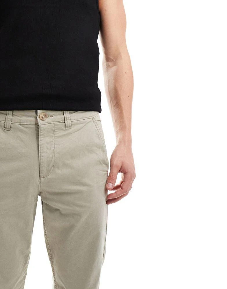 River Island River Island laundered chinos in stone 5