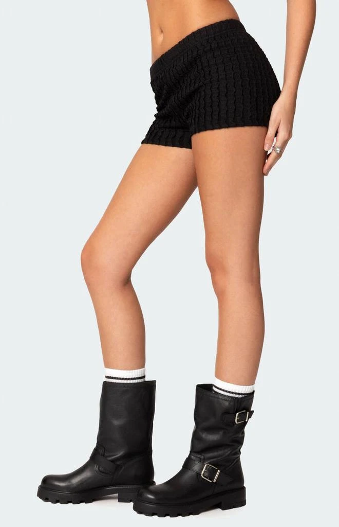 Edikted Phoebe Textured Knit Shorts 4