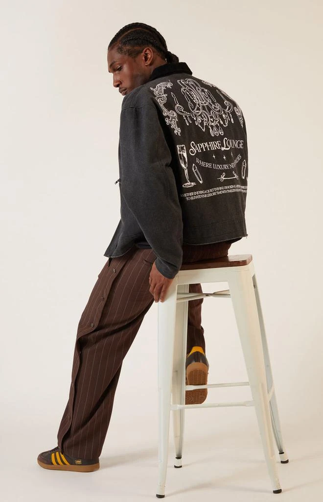 PacSun Sapphire Lounge Cropped Gas Jacket 3
