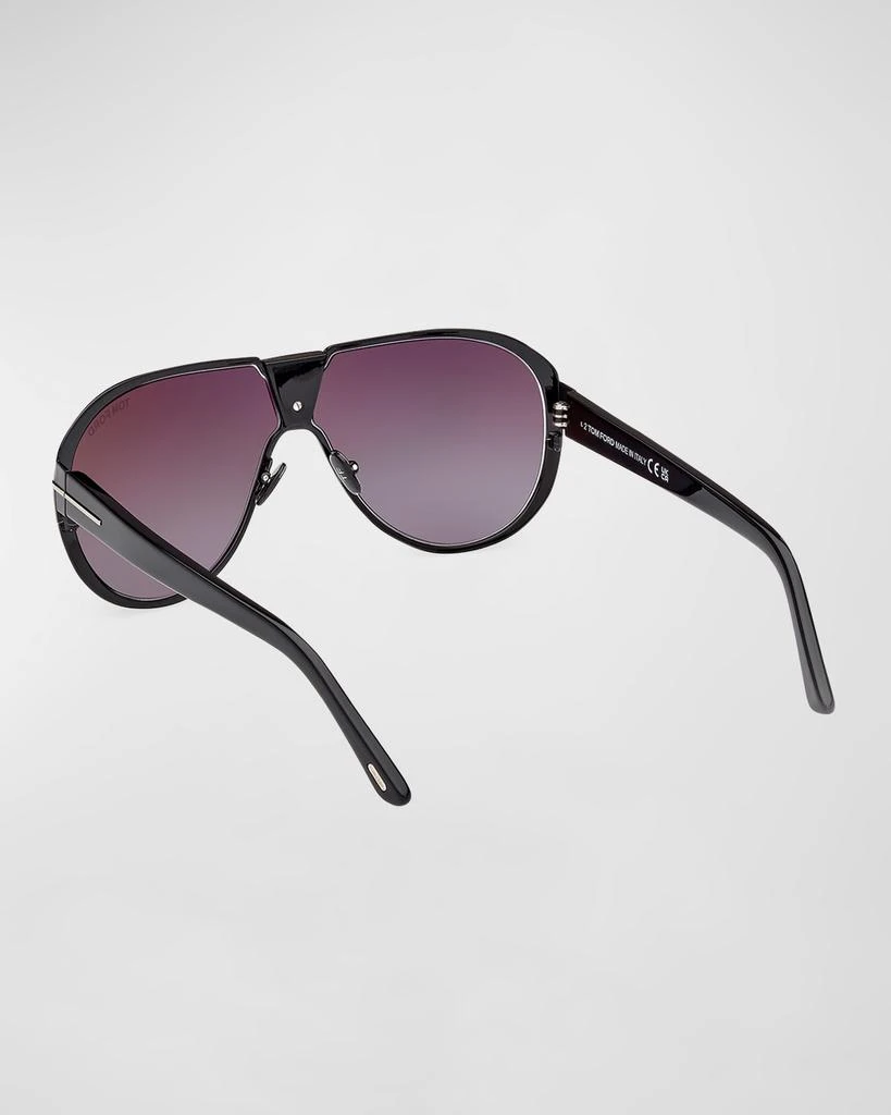 Tom Ford Men's Vicenzo Metal and Acetate Aviator Sunglasses 2