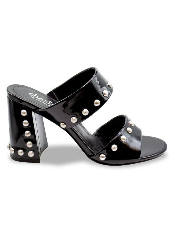 Charles David Roaring Studded Block Heel Sandals 1