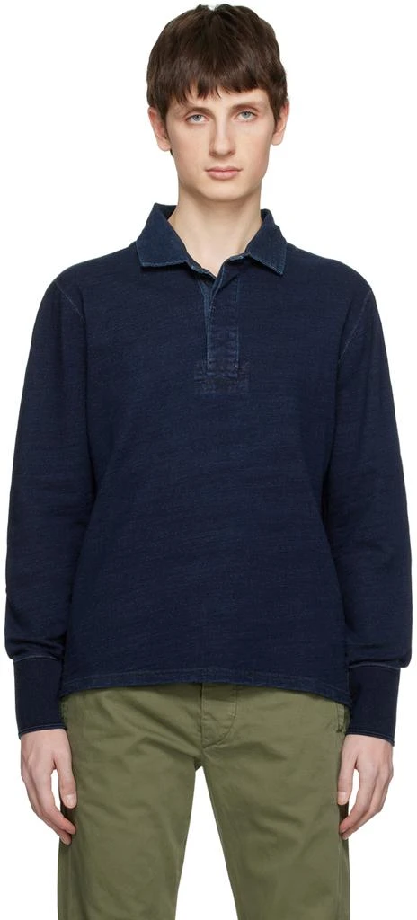RRL Indigo Rugby Polo 1