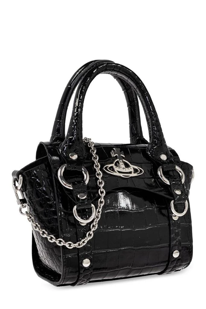 Vivienne Westwood Vivienne Westwood Orb Plaque Chained Tote Bag 3