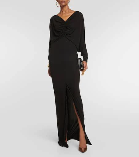 Yves Saint Laurent V-neck gown 2