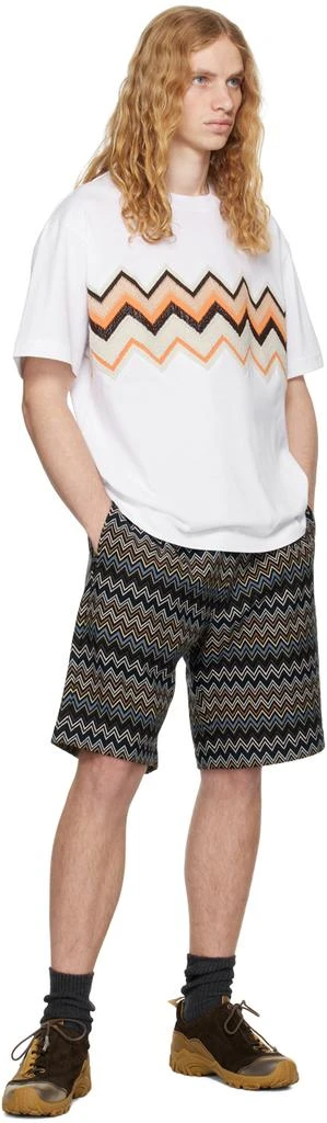 Missoni White Zig Zag Embroidery T-shirt 4