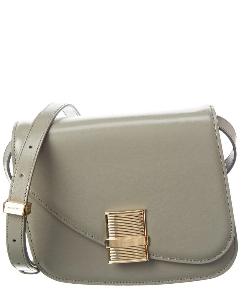 Salvatore Ferragamo Ferragamo Fiamma Small Leather Crossbody 1