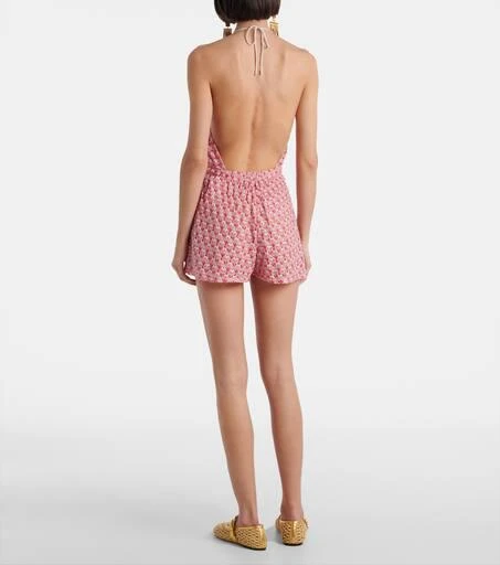 Missoni Open-knit lamé playsuit 3