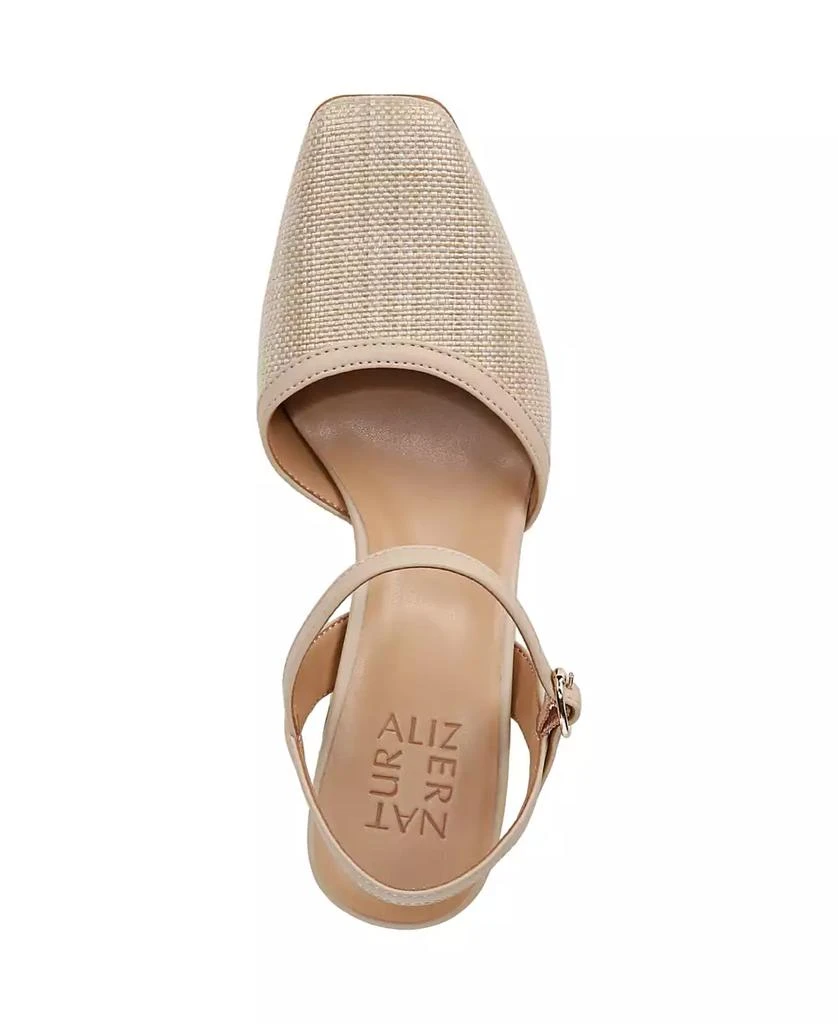 Naturalizer Wave Square Toe Ankle Strap Pumps 4
