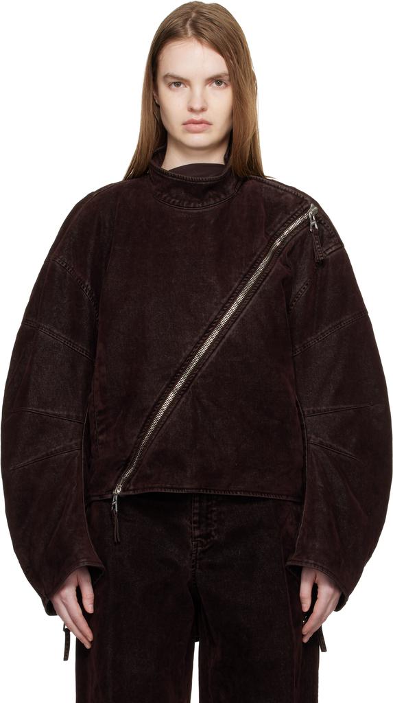 Jean Paul Gaultier Zip Detailed Velvet Jacket – On Sale Now with