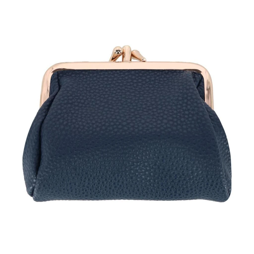 Julia Buxton Women's Vegan Leather Triple Frame Coin Purse Wallet 9
