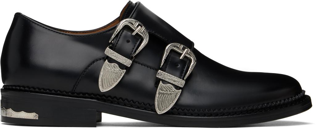 Toga Virilis Black Double Monkstraps