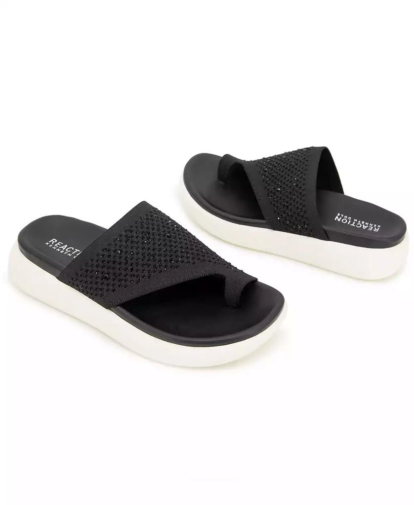Kenneth Cole Women's Teffi Knit Round Toe Flat Sandals 8