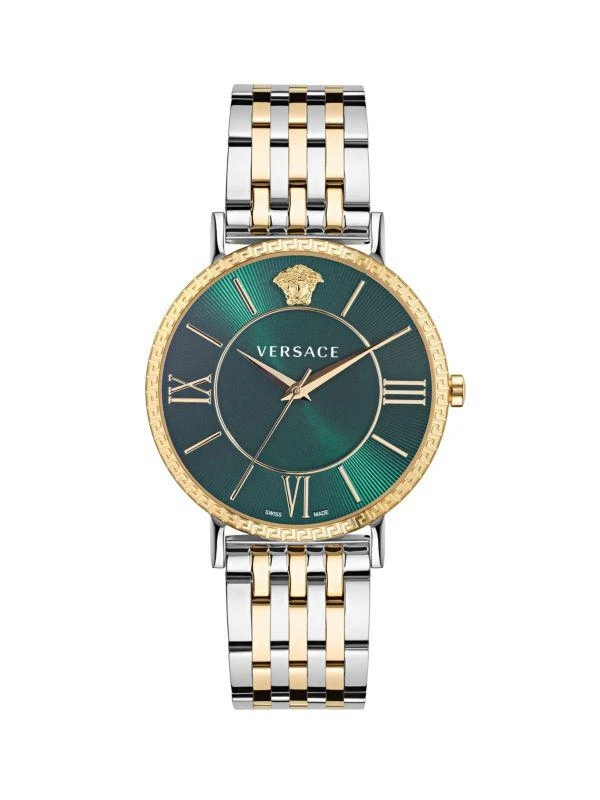 Versace V-Eternal Two-Tone Stainless Steel Bracelet Watch/42MM 1