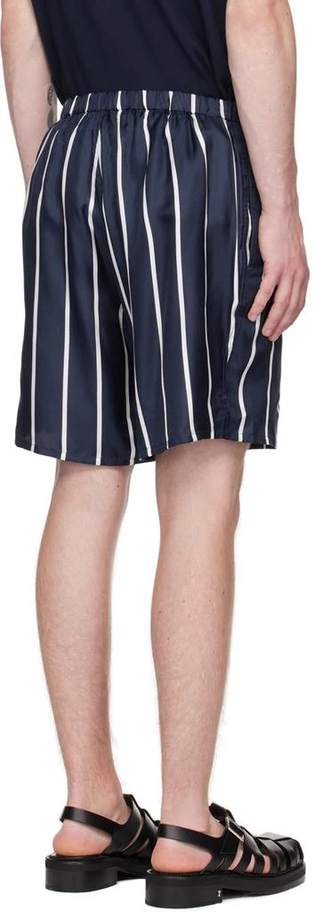 AMI Paris Navy Striped Shorts 3