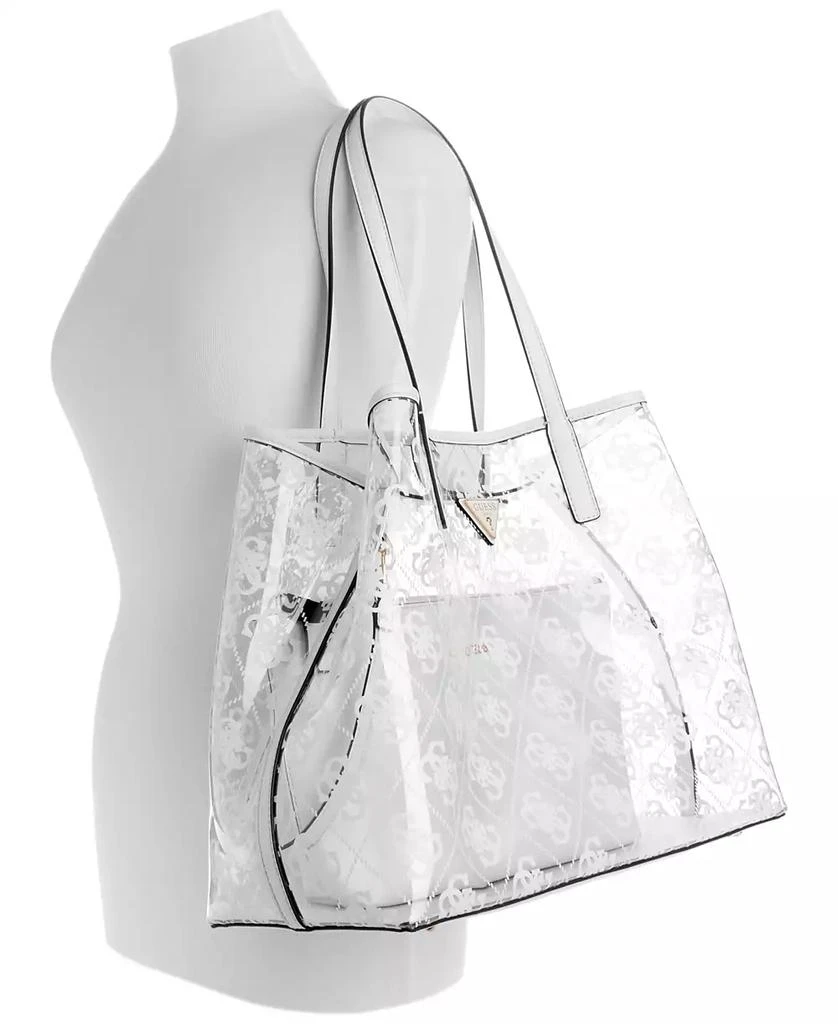 GUESS Tuana Large Clear Tote with Removable Pouch 4