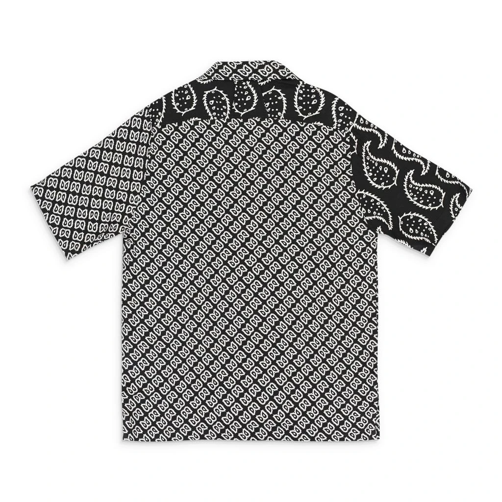 Rhude RAYON BANDANA BLACK/WHITE BUTTON-UP SHIRT 2
