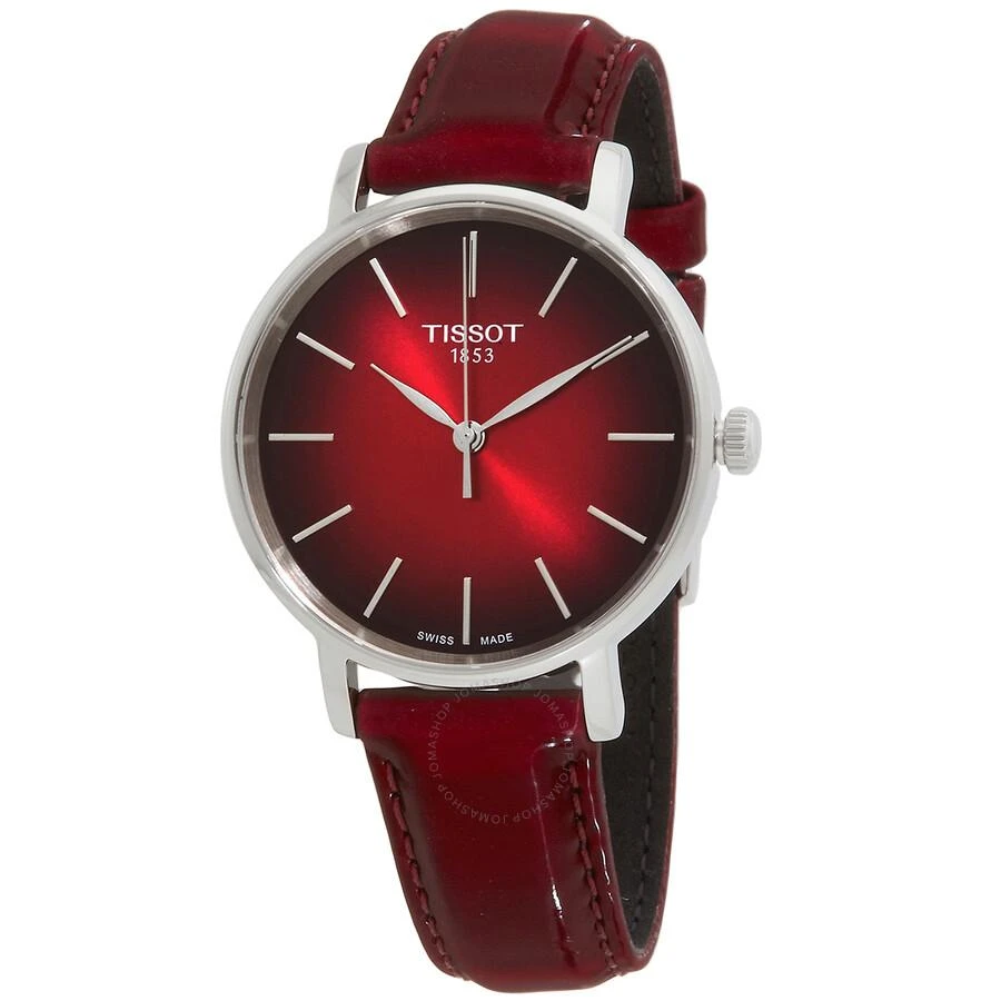 Tissot Everytime Lady Quartz Graded Pink-Black Dial Ladies Watch T1432101733100 1