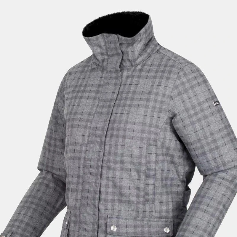 Regatta Womens/Ladies Leighton Checked Waterproof Jacket 2