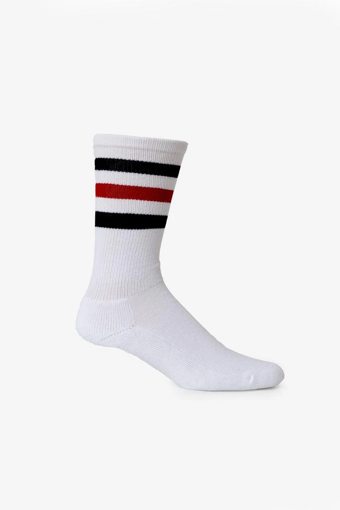 Los Angeles Apparel CALFSOCK - Unisex 3-Stripe Calf Sock 67