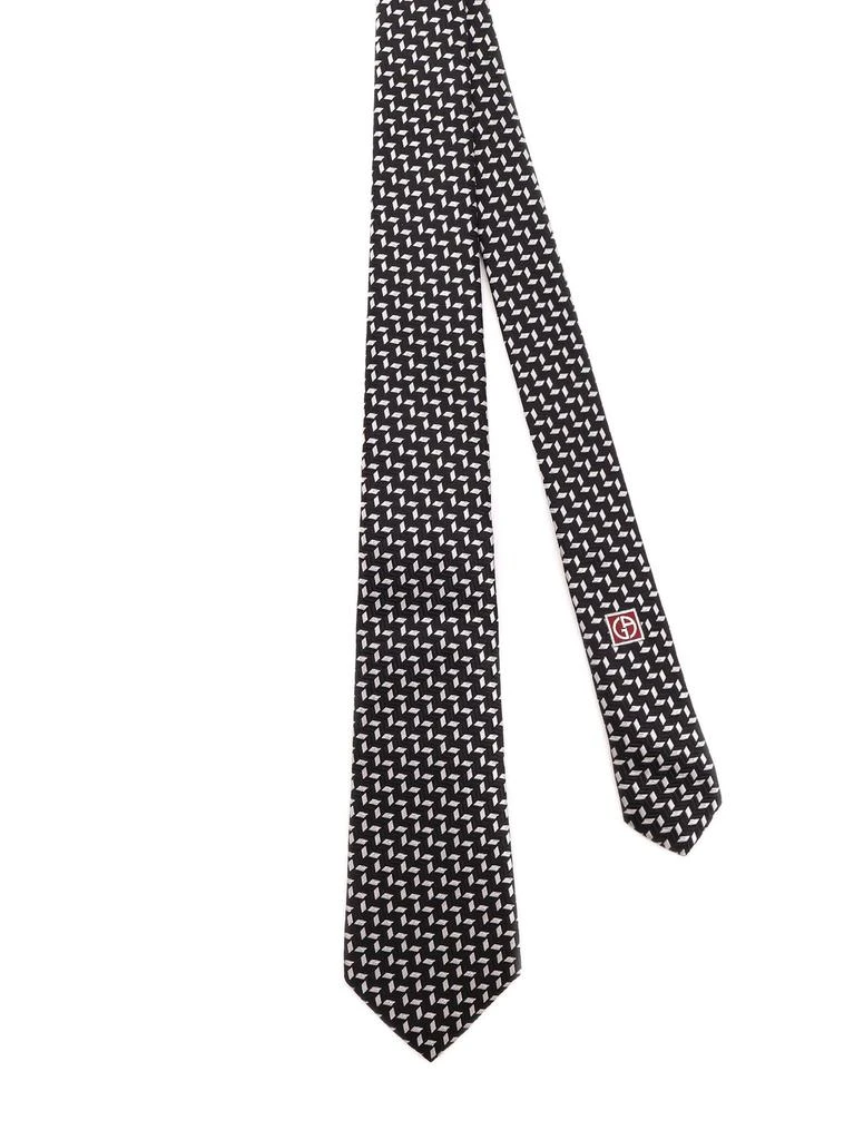 Giorgio Armani Giorgio Armani Jacquard Pointed Tip Tie 2