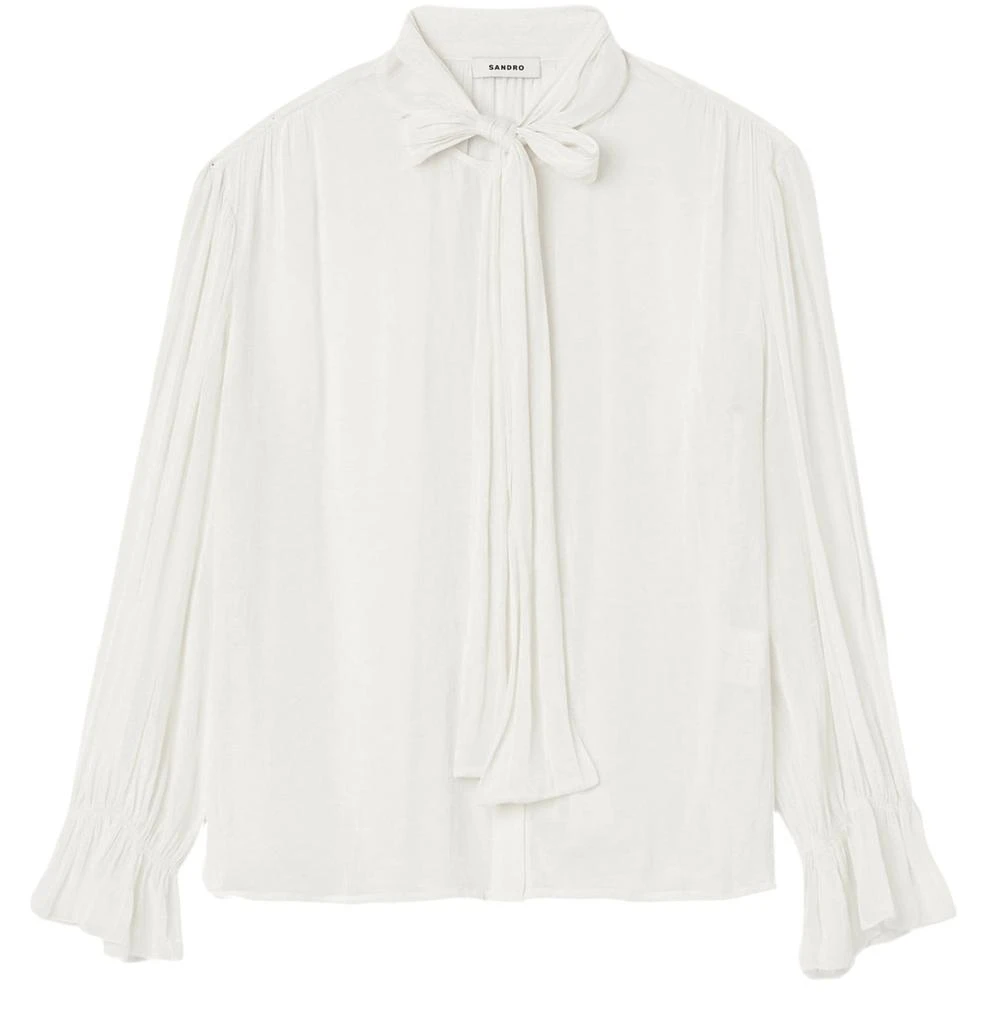 Sandro Pussy bow blouse 1