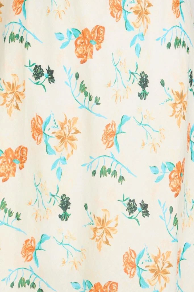 Solid & Striped The Renata cutout floral-print linen-blend maxi dress 4