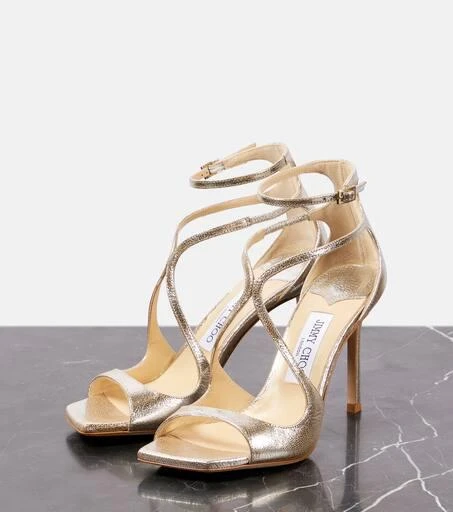 Jimmy Choo Azia 95 leather sandals 5