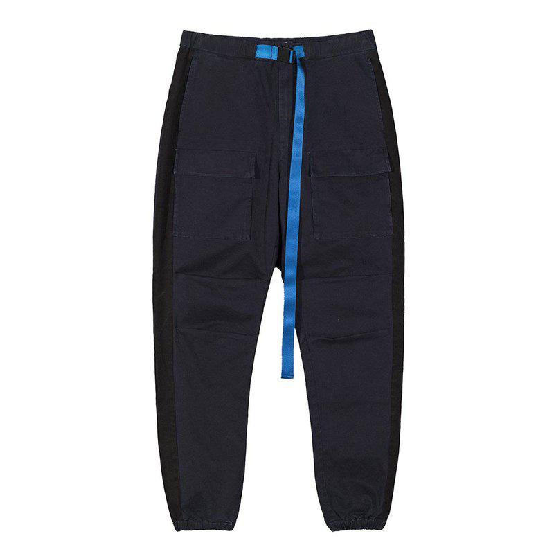 Konus Men's Woven Jogger with Tape Navy