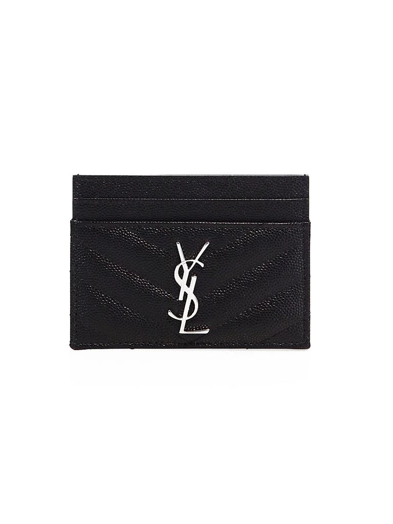 Yves Saint Laurent Monogram Matelass Leather Card Case 1